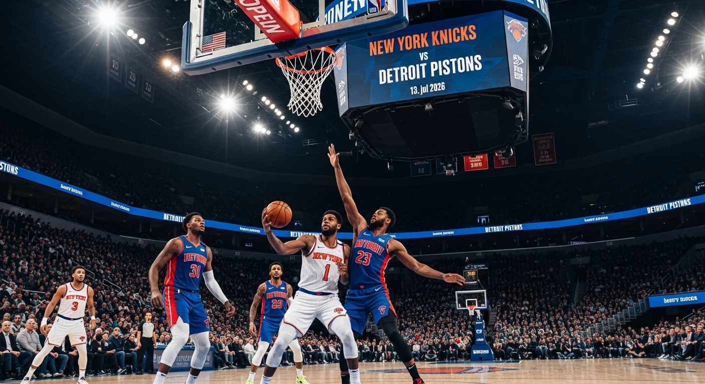 Prognoza New York Knicks vs Detroit Pistons